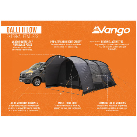 Šator za kamper Vango Galli II Low