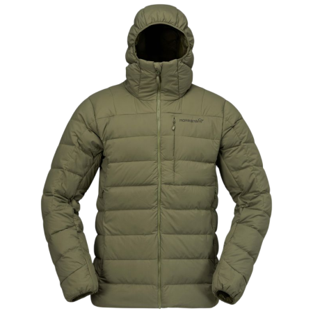 Muška pernata jakna Norrona femund down700 Zip Hood masine Olive Night