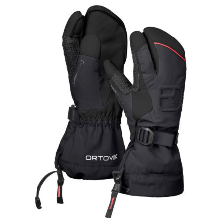 Ženske rukavice Ortovox Freeride 3 Finger Glove crna BlackRaven