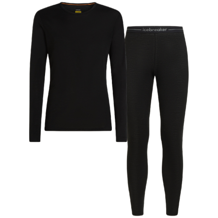 Muški funkcionalni set Icebreaker M 175 Everyday LS Crewe and Leggings Set crna Black