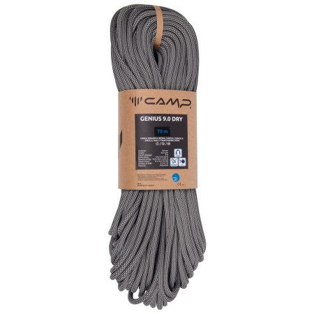 Uže za penjanje Camp Genius 9.0 Dry - 70m crna/bijela Black / White