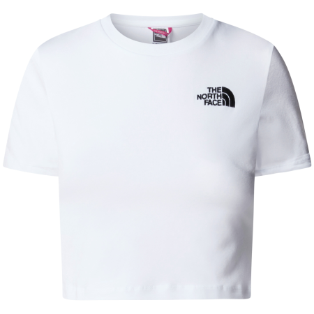 Ženska majica The North Face Essential Cropped Slim Short Sleeve Tee bijela TNF WHITE
