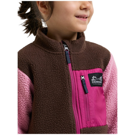 Dječja dukserica Didriksons Anten Kids Fullzip 2 Oyster Pink