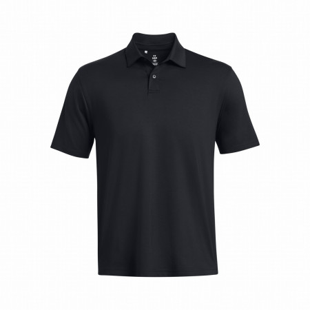 Muške funkcionalne majice Under Armour T2G Polo Lb crna Black/White
