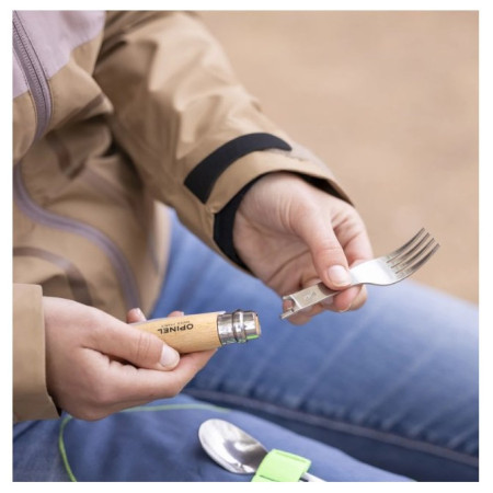 Pribor za jelo Opinel Picnic Plus s vilicom/žlicom/ubrusom