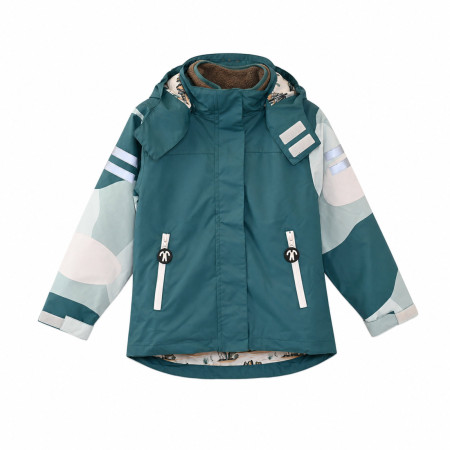 Dječja jakna DucKsday Detachable Fleece Jacket Breeze zelena Dark Green