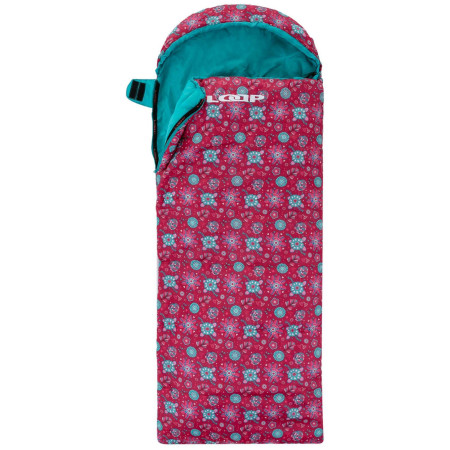 Dječja vreća za spavanje  Loap Fiemme Flowers crvena