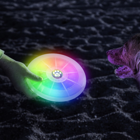 Igračka za psa Nite Ize Flashflight® Dog Discuit™ LED Flying Disc