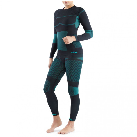 Ženski funkcionalni set Viking Ilsa (Set) crna/tirkizna black/turquise