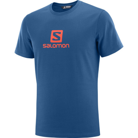 Muška majica Salomon Coton Logo Ss Tee M plava Poseidon