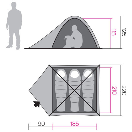 Šator Hannah Tycoon 3