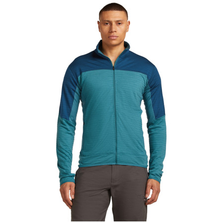 Muške funkcionalne majice dugih rukava Icebreaker Men Merino Blend 300 RealFleece™ Descender LS Zip