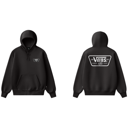 Muška dukserica Vans Knu Patch Pullover crna Black