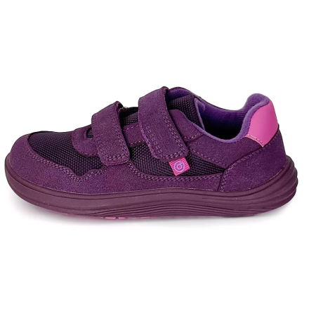 Dječje cjelogodišnje barefoot cipele Bugga Safi Dark Purple
