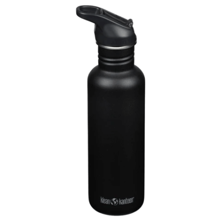 Boca od nehrđajućeg čelika Klean Kanteen Classic 27oz (w/Flip Seal Sport) crna Black