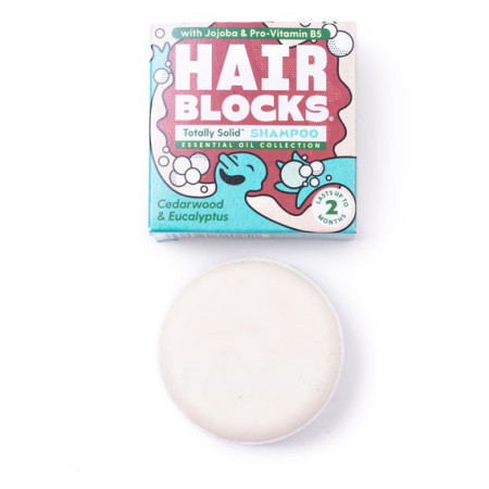 Šampon Shower Blocks Solid Shampoo - Cedarwood & Eucalyptus plava