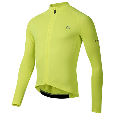 Muški biciklistički dres Dare 2b Lightning Long Sleeve Jersey žuta Fluro Yellow
