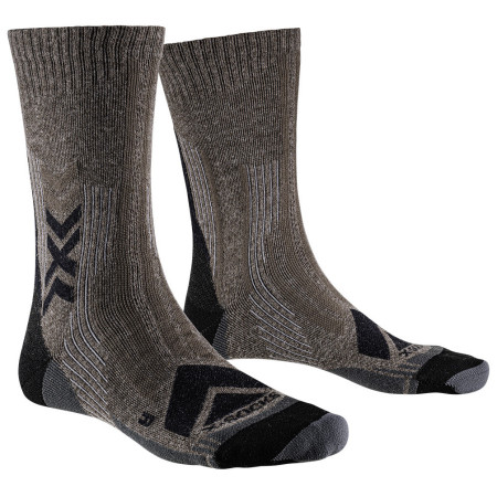 Čarape X-Socks Hike Perform Merino Crew crna /smeđa BLACK/CHARCOAL
