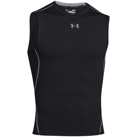 Muška funkcionalna majica Under Armour Hg Armour Sl crna Black/Steel
