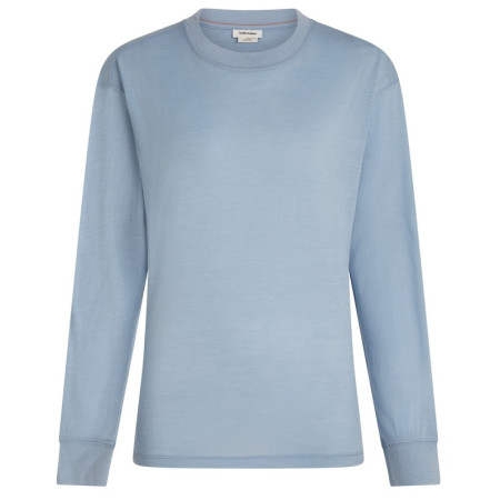 Ženska funkcionalna majica Icebreaker Women Mer 150 Tech Lite LS Relaxed Tee svijetlo plava Zinc Blue