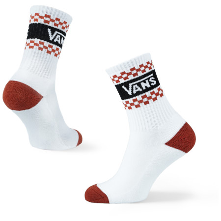 Ženske čarape Vans Wm Girl Gang Crew 6.5-10 1Pk bijela/crvena