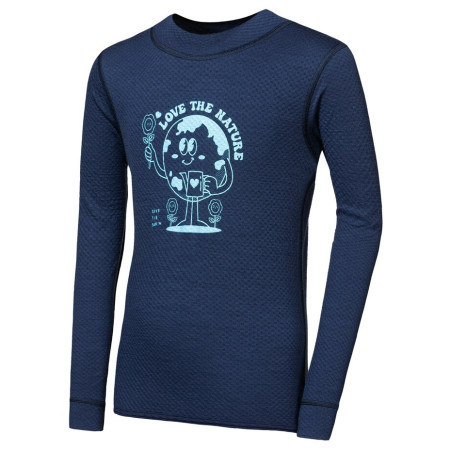 Dječja funkcionalna majica Sensor Merino DF Planet Deep Blue tamno plava Deep Blue