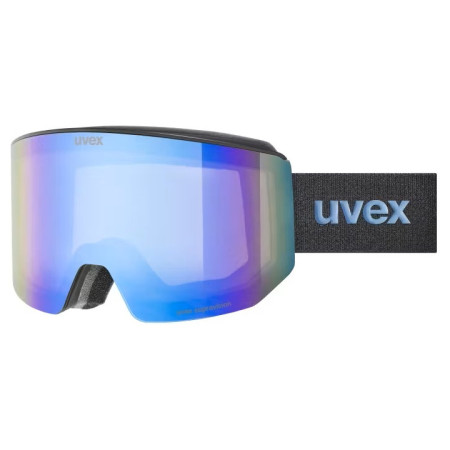 Skijaške naočale Uvex Lace Attract FM plava BLACK MATT DL/BLUE-GREEN S2