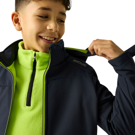 Dječja softshell jakna Regatta Haydenbury Navy (Wild Lime)