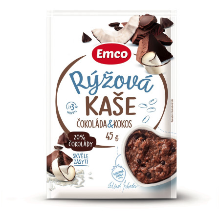 Kaša Emco Rižina kaša čoko kokos 45 g