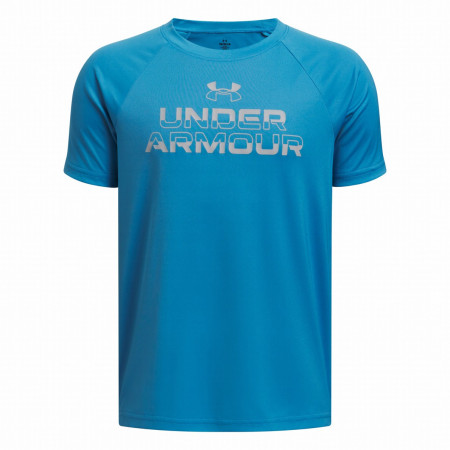 Dječja majica Under Armour Tech Split Wordmark SS-BLU plava Blue