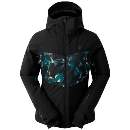 Ženska bunda za skijanje Dare 2b Iced Jacket crna/zelena Black/Electric Floral Print