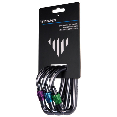 Set karabinera za penjanje Camp Nimbus Lock 3 Pack siva