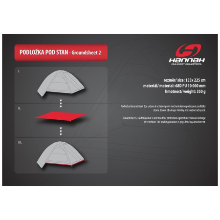 Podloga pod šator Hannah Groundsheet 2