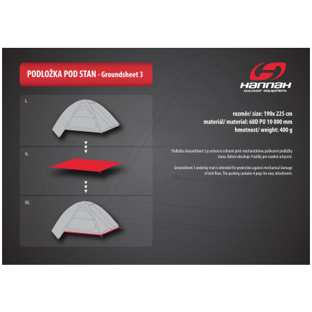 Podloga pod šator Hannah Groundsheet 3