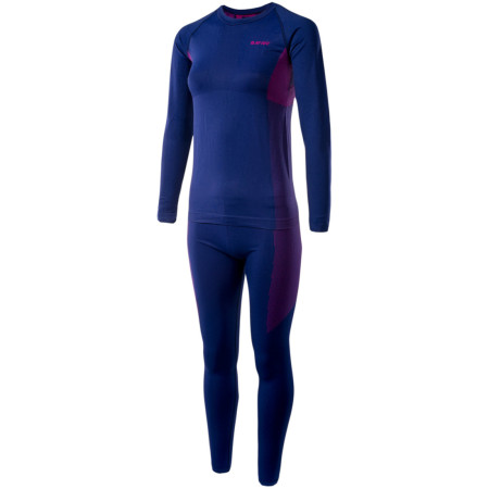 Žensko termo rublje Hi-Tec Lady Karti set tamno plava BlueDepths/Sangria
