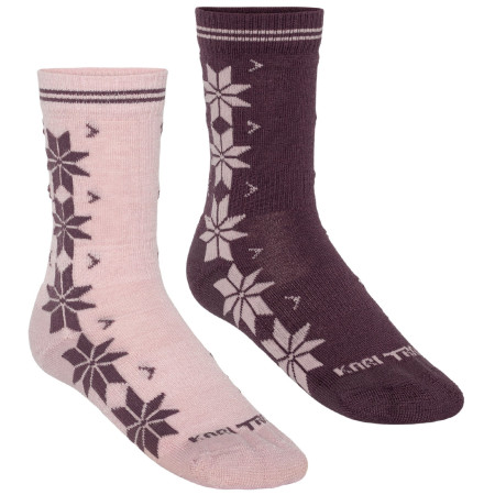 Set čarapa Kari Traa Vinst Sock 2Pk smeđa Cocoa Powder
