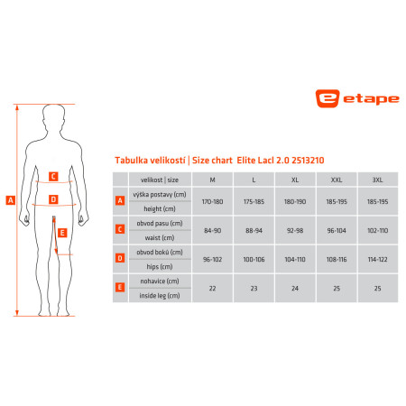 Muški biciklistički šorc Etape Elite Lacl 2.0