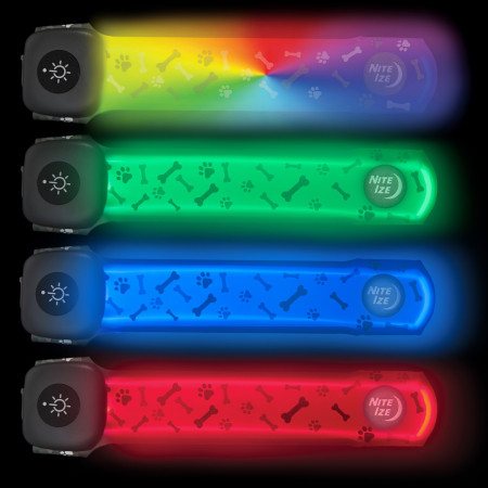 Svjetleća ogrlica za psa Nite Ize NiteDog® Rechargeable LED Collar Cover