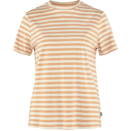 Ženska majica Fjällräven Striped T-shirt W žuta/bijela