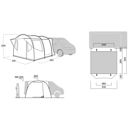 Šator za kamper Easy Camp Reine II.