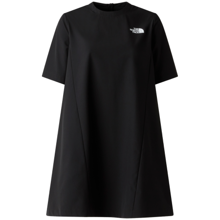 Ženska haljina The North Face Packable Short Sleeve Dress crna TNF BLACK