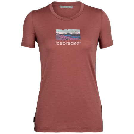 Ženska majica Icebreaker Women Tech Lite II SS Tee Trailhead crvena