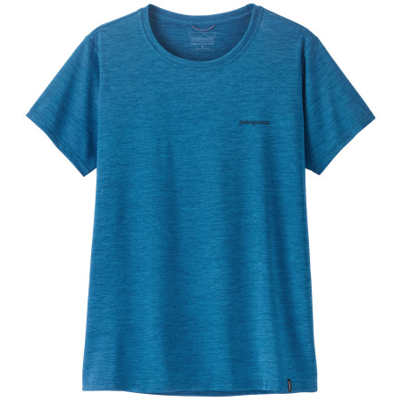 Ženska majica Patagonia Women's Capilene Cool Daily Shirt - Boardshort Logo plava Aquatic Blue - Light Aquatic Blue X-Dye