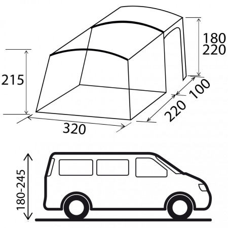 Šator za kamper Brunner Trails Lc