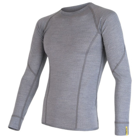 Muške funkcionalne majice Sensor Merino Wool Active dugi rukav siva Grey