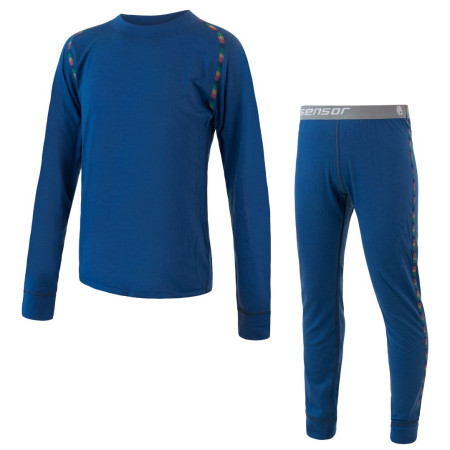 Dječje funkcionalno donje rublje Sensor Merino Air Set majica + donje rublje plava Darkblue
