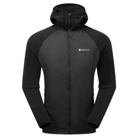 Muška zimska jakna Montane Sirocco Lite Hoodie crna BLACK
