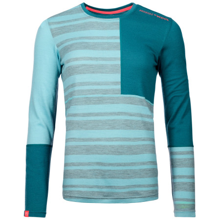Ženska termo majica Ortovox W's 185 Rock'N'Wool Long Sleeve svijetlo plava IceWaterfall