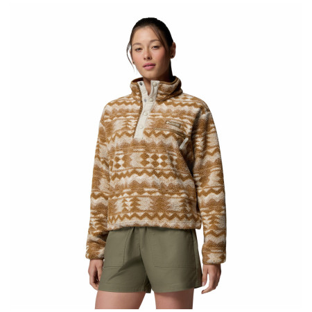 Ženska dukserica Columbia Helvetia™ II Printed Cropped Half Snap