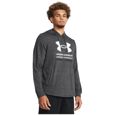 Muška dukserica Under Armour UA Rival Terry Graphic Hood siva Gray